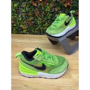 Nike Waffle One Racer TD Electric Green Sneakers Shoes Toddler 5C DC0479-300
